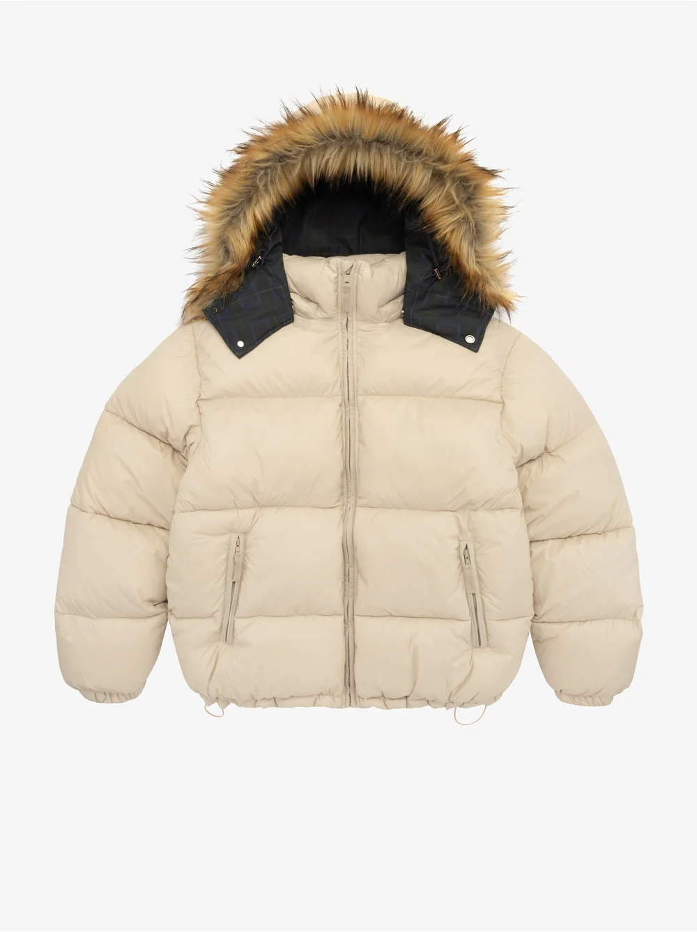 01 1copy.webp BEIGE FUR HOOD PUFFER
