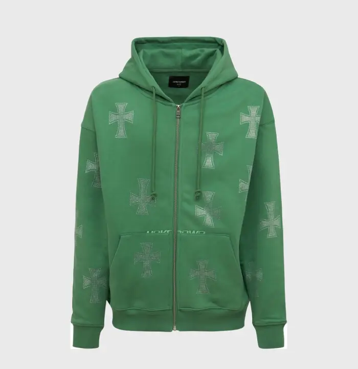 About us - unknownlondon.co.uk UNKNOWN Crystal Cross Cotton Zip-up Hoodie ShopStyle