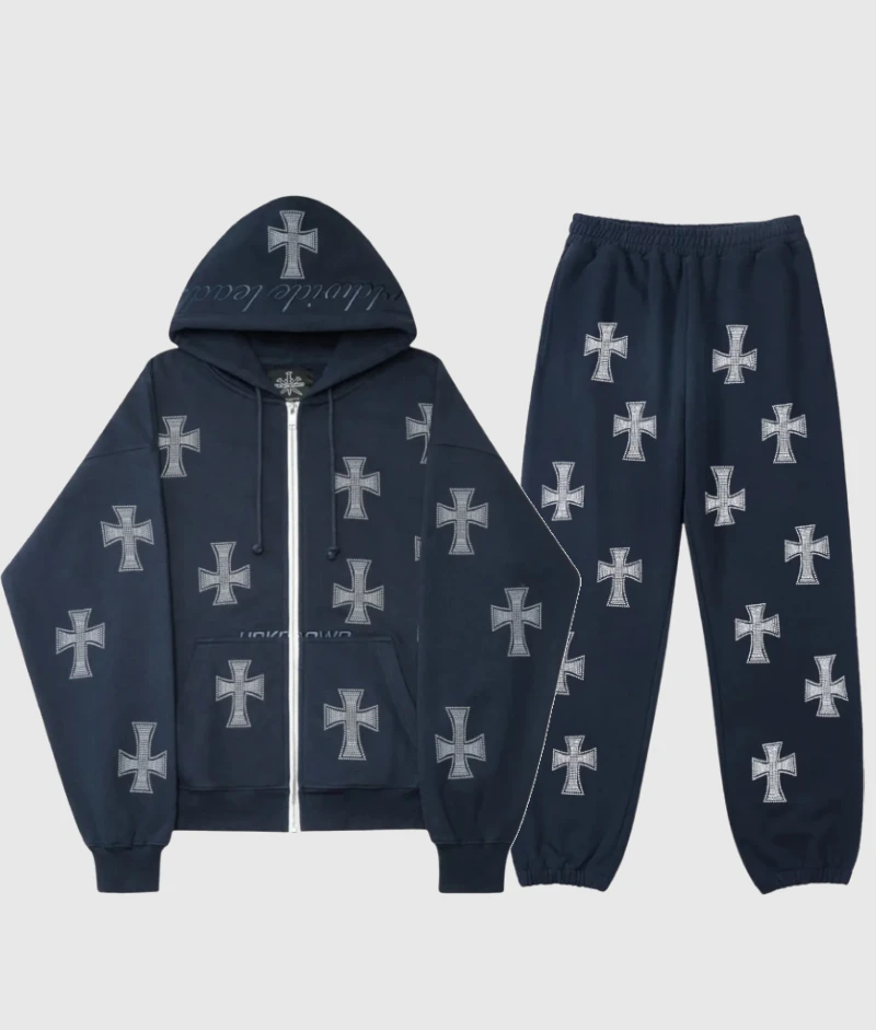 Unknown London Rhinestone Tracksuit NavyWhite 3.webp Unknown London Rhinestone Tracksuit Navy/White
